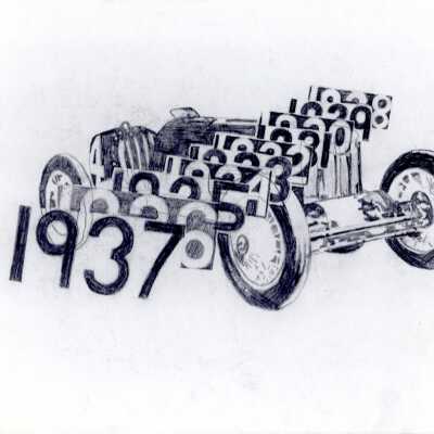 Sketch of Packard Car