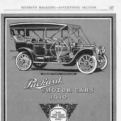 1910 Packard Touring Car Ad
