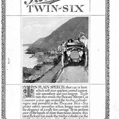 Packard Twin Six In Plain Speech Ad