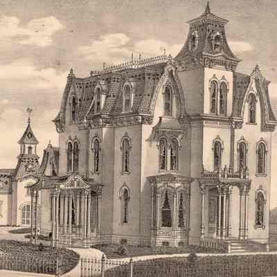Packard House Drawing from Newspaper