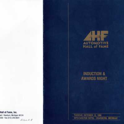 Automotive Hall of Fame Program, 1999