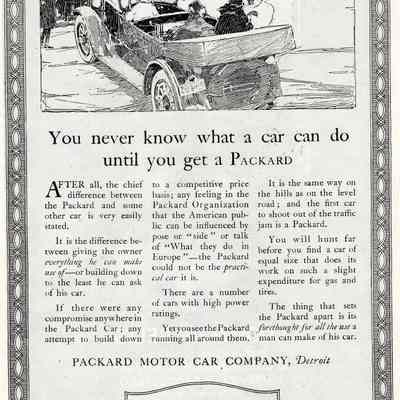 Packard Twin Six You Never Know Ad