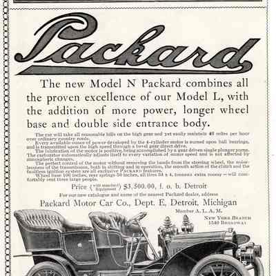 Packard Car Ad 1905