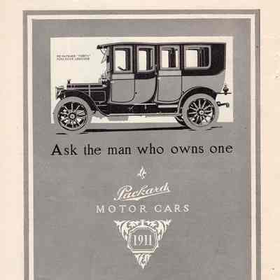 1911 Packard Limo Thirty Ad