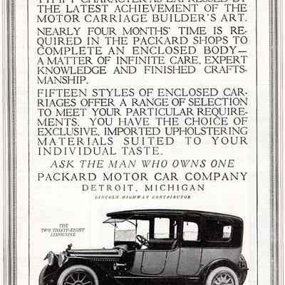 Packard Two Thirty Eight Limo Ad