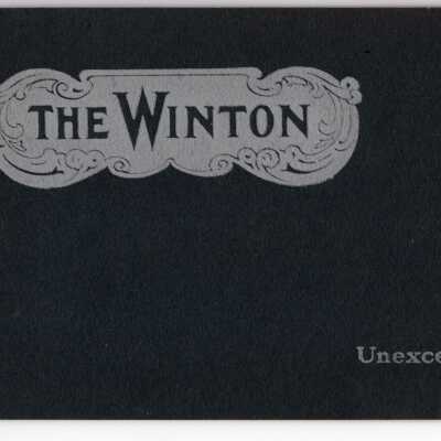 Winton Booklet, ca. 1900