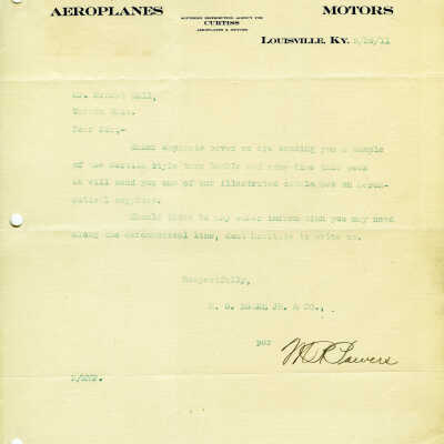 Letter from R. O. Rubel, Jr. and Company