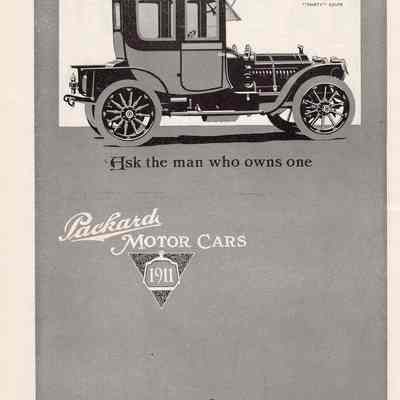 1911 Packard Thirty Coupe Ad