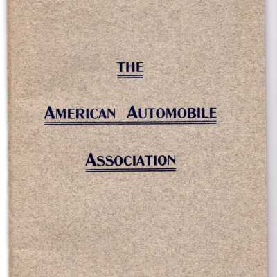 The American Automobile Association Booklet, 1904