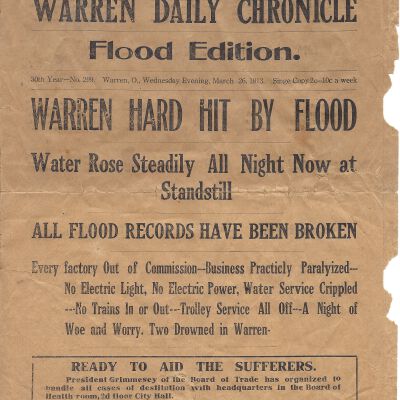 Warren Daily Chronicle Flood Edition