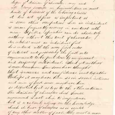 Decision of Character