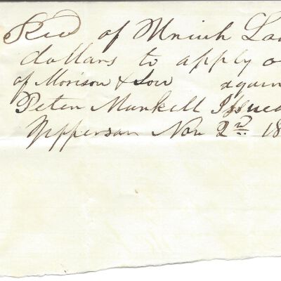 Perkins & Osborn Receipt November