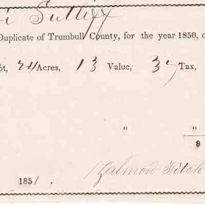 Levi Sutliff Taxes 1851
