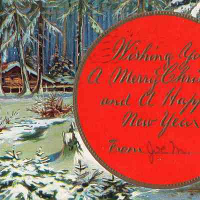 Postcard to Mrs. Brainard from Joe M.