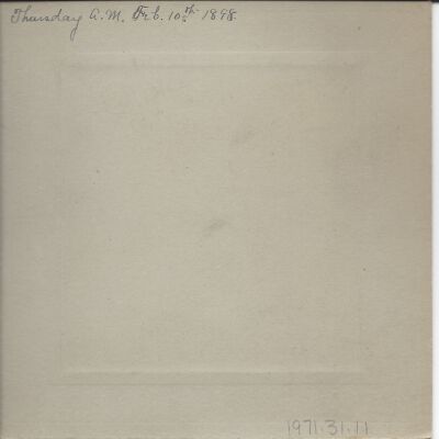 1971.11.11 back: Copyright: The Sutliff Museum; Origformat: Artifact