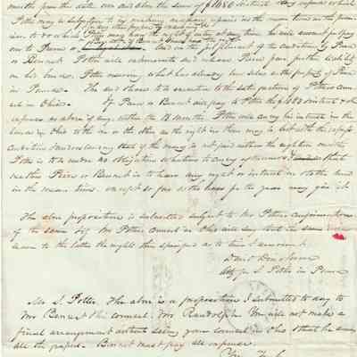 David Derickson to Samuel Potter