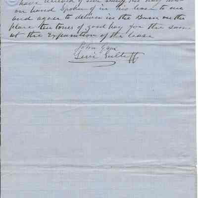 Receipt between Levi Sutliff and John Game