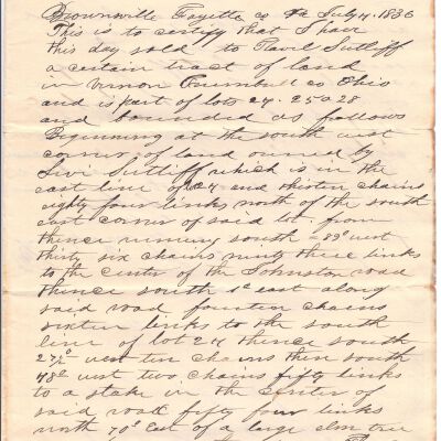 John A. Neill to Flavel Sutliff
