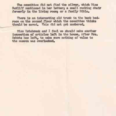 Sutliff Residence Note