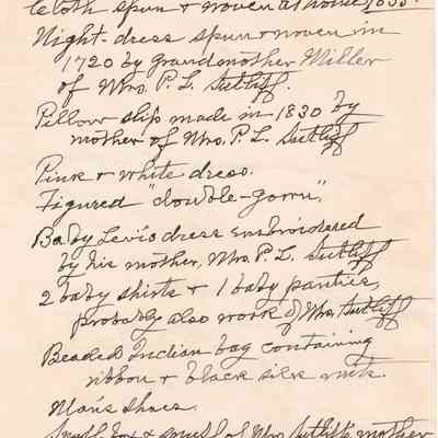 List of Contents by Phebe T. Sutliff