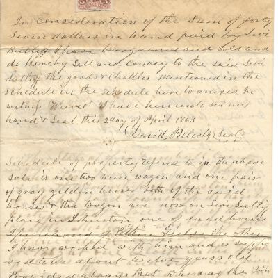 Agreements between David Pollock and Levi Sutliff