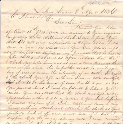James May to Flavel Sutliff