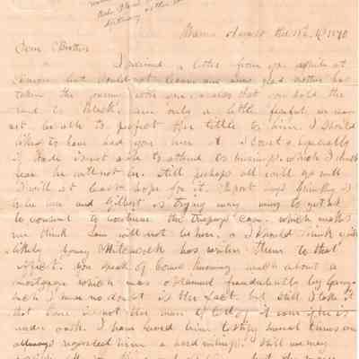 C.G Sutliff to Flavel Sutliff