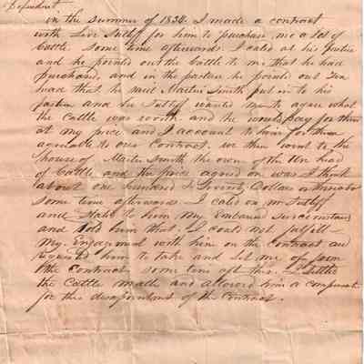 The Deposition of Samuel Helvering taken before William Parten