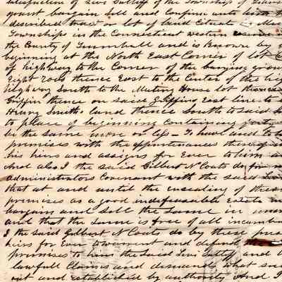 Gilbert N. Coats Deed to Levi Sutliff, 1850
