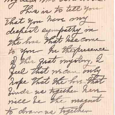 P.T. Sutliff to Mrs. Estabrook