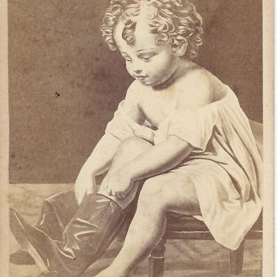 "Papa's Boots" Image Card