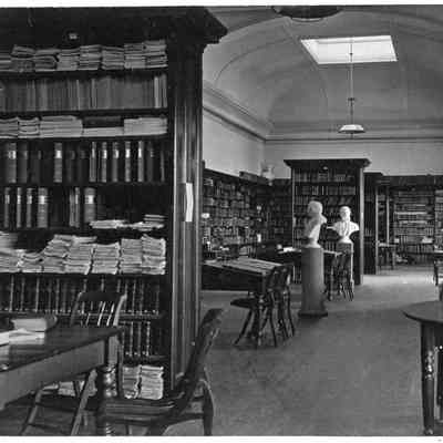 "Library"- Vassar College: SM.1971.1.267QQQ (Vail logo on back of photo)