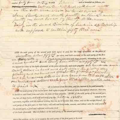 Contract Between Levi Sutliff & Elijah Davis