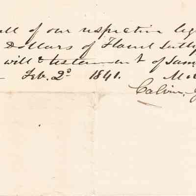 C.G. Sutliff Receipt