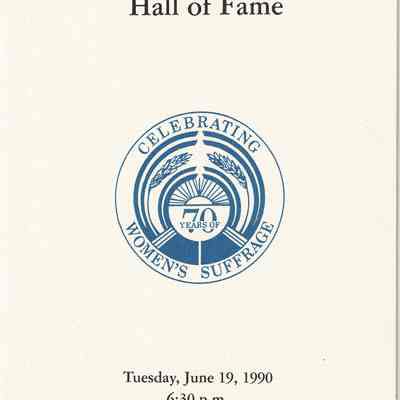1990 Ohio Women's Hall of Fame Program