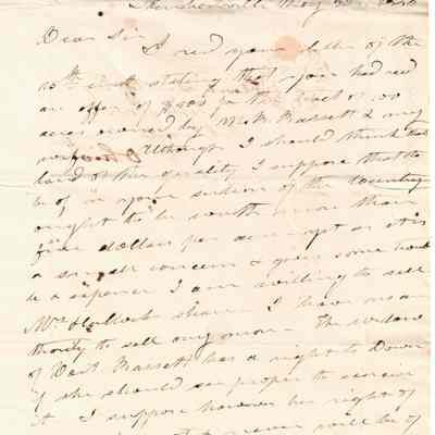 J.H. Hallock to Flavel Sutliff