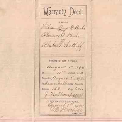 Burke Deed to Sutliff