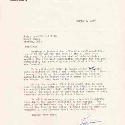 Lynn B. Griffith to His Father