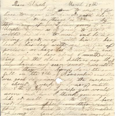 Milton Sutliff to Levi Sutliff