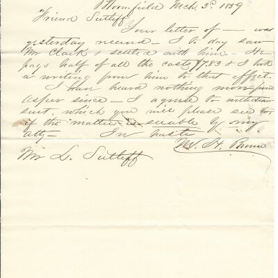 WH Brown to Levi Sutliff