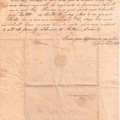Sylvia Sutliff to Ruth Sutliff