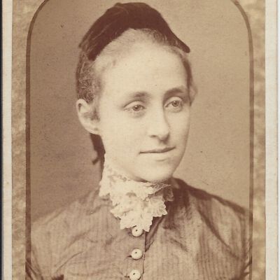 Lydia Sutliff, Carte-de-visite by Holman Studio
