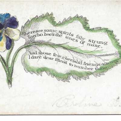 Greeting Card with Iris