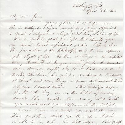 Joshua Reed Giddings to Flavel Sutliff