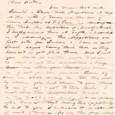 C. G. Sutliff to Levi Sutliff