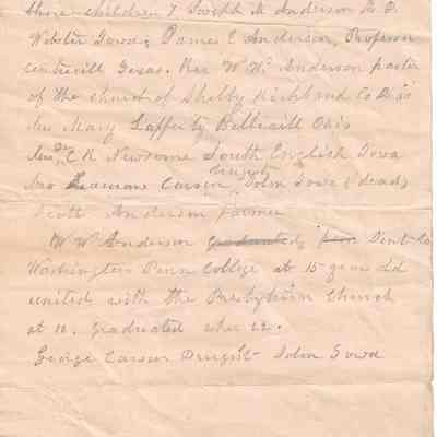 George Carson Dwight to James Anderson