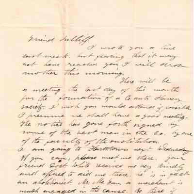 HW Fairfield to Levi Sutliff