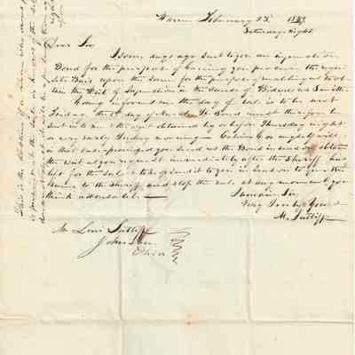 Milton Sutliff to Levi Sutliff