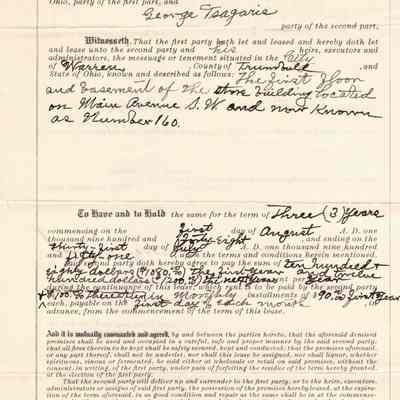 Indenture of Lease Sutliff and Tsagaris