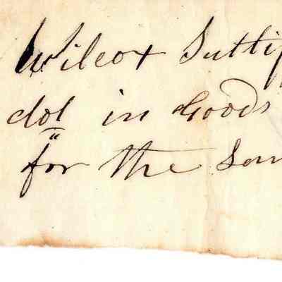 Wilcox Sutliff & Co to Ely Cossitt 05/27/1836